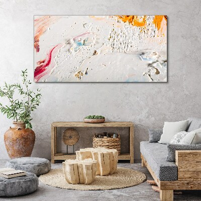 Abstract composition of colors and textures Canvas print