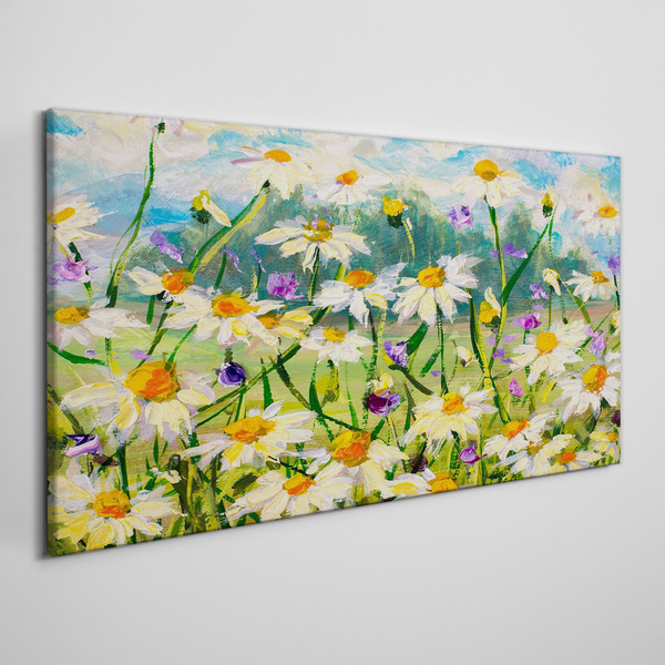 A flower paradise in the summer sun Canvas Wall art