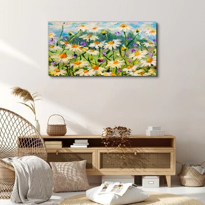 A flower paradise in the summer sun Canvas Wall art