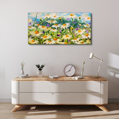 A flower paradise in the summer sun Canvas Wall art