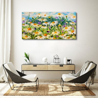 A flower paradise in the summer sun Canvas Wall art