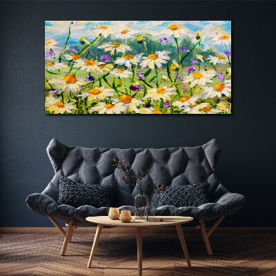 A flower paradise in the summer sun Canvas Wall art