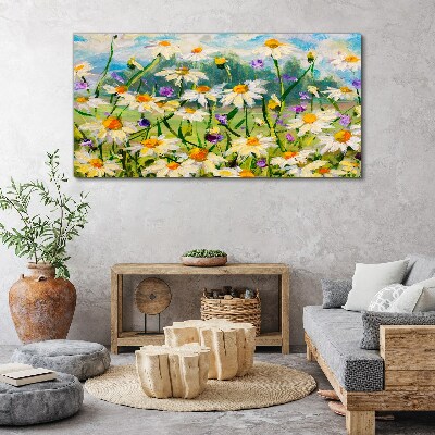 A flower paradise in the summer sun Canvas Wall art