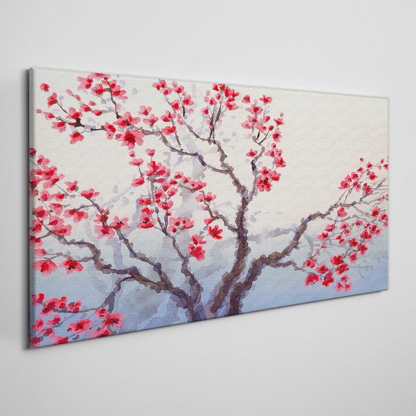 Floral landscape of a spring tree Canvas print