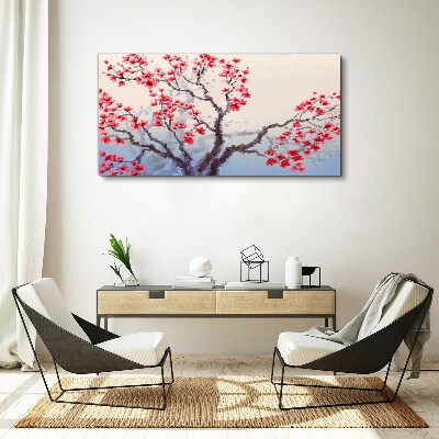 Floral landscape of a spring tree Canvas print