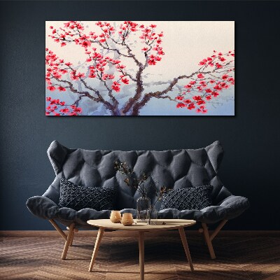 Floral landscape of a spring tree Canvas print