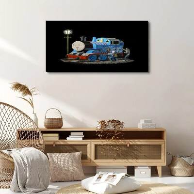 Thomas and friends at night Canvas print