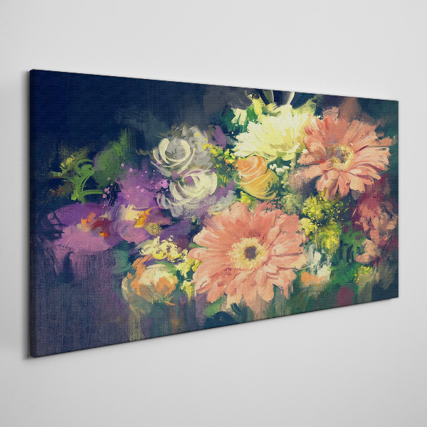 Floral explosion of colors Canvas print