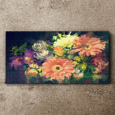 Floral explosion of colors Canvas print