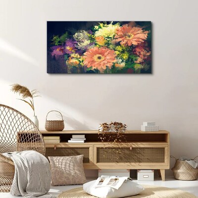 Floral explosion of colors Canvas print