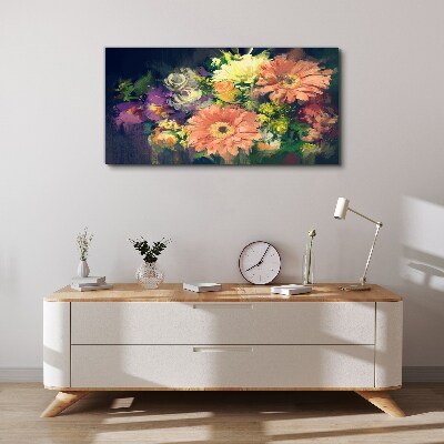 Floral explosion of colors Canvas print