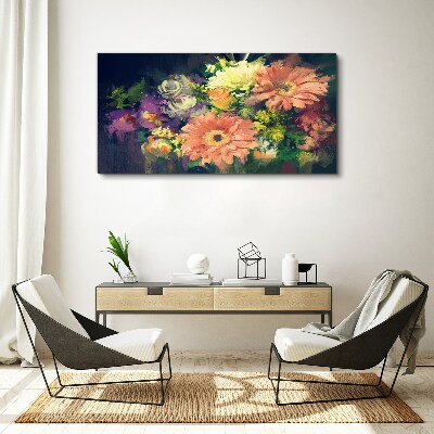 Floral explosion of colors Canvas print