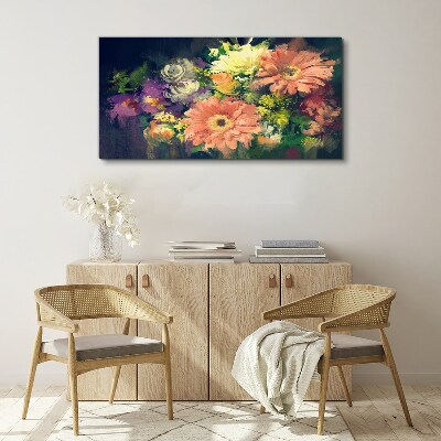 Floral explosion of colors Canvas print