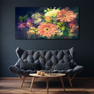 Floral explosion of colors Canvas print