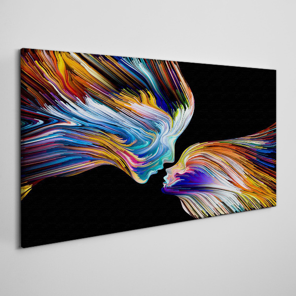 The colors of love and emotions Canvas print