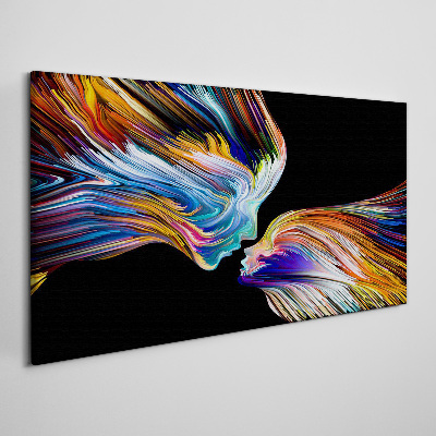 The colors of love and emotions Canvas print