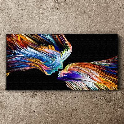 The colors of love and emotions Canvas print