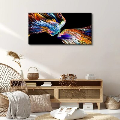 The colors of love and emotions Canvas print
