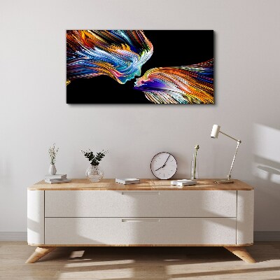 The colors of love and emotions Canvas print