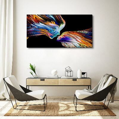 The colors of love and emotions Canvas print