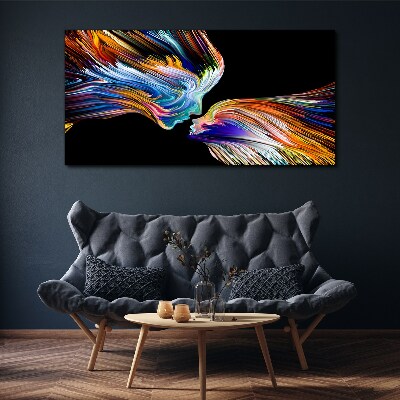 The colors of love and emotions Canvas print