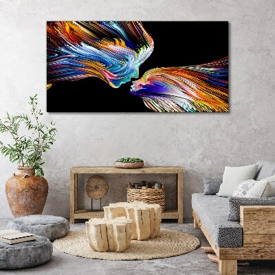 The colors of love and emotions Canvas print