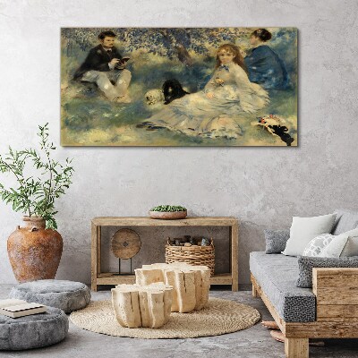 Summer Picnic in the Park Canvas print
