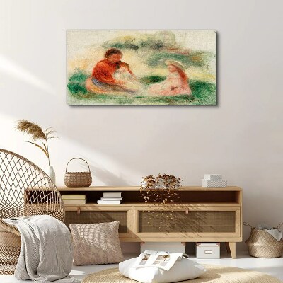 Family in pastel colors Canvas print