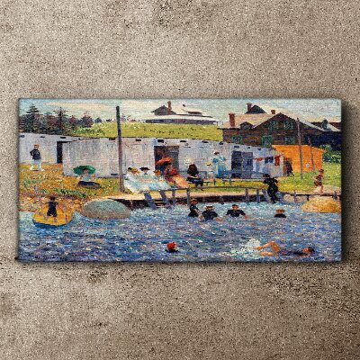 A summer day at the lake Canvas print