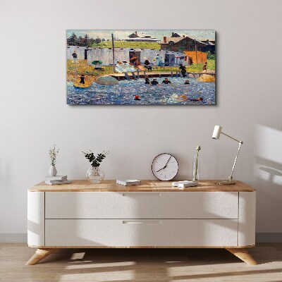 A summer day at the lake Canvas print