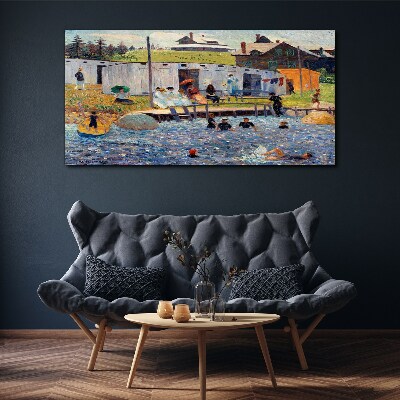 A summer day at the lake Canvas print