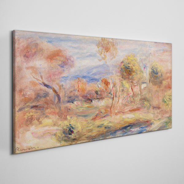 Landscape in pastel shades Canvas print