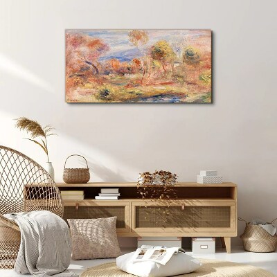 Landscape in pastel shades Canvas print