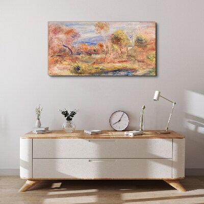Landscape in pastel shades Canvas print