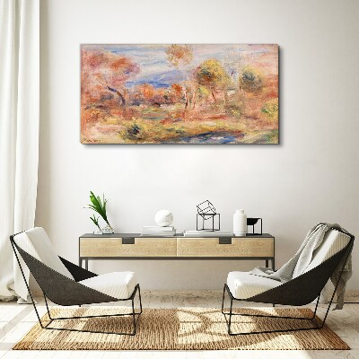 Landscape in pastel shades Canvas print
