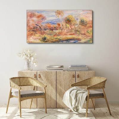Landscape in pastel shades Canvas print