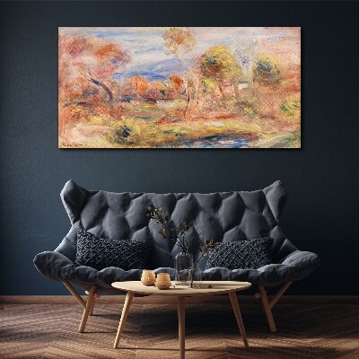 Landscape in pastel shades Canvas print