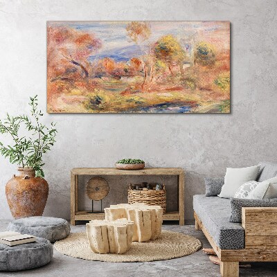 Landscape in pastel shades Canvas print
