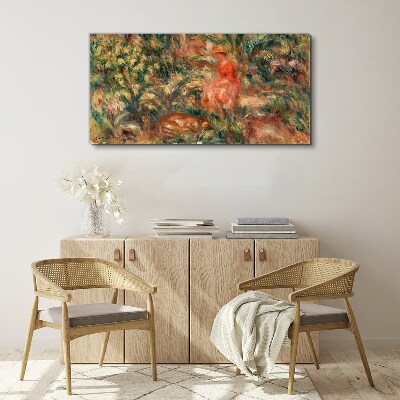 Abstraction forest women Canvas print