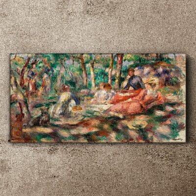 Abstraction forest people Canvas print