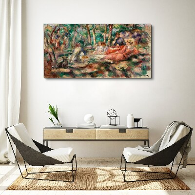 Abstraction forest people Canvas print