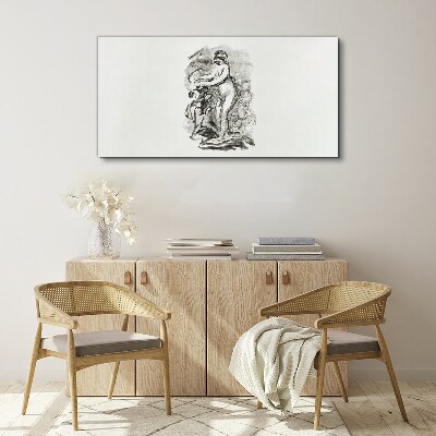 Figure in motion Canvas print