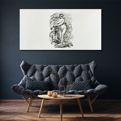 Figure in motion Canvas print