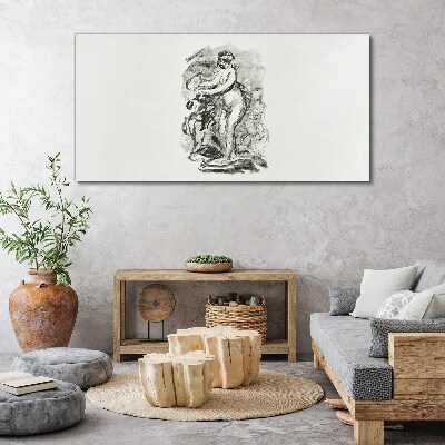 Figure in motion Canvas print