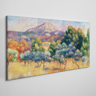 Colorful mountain landscape Canvas print
