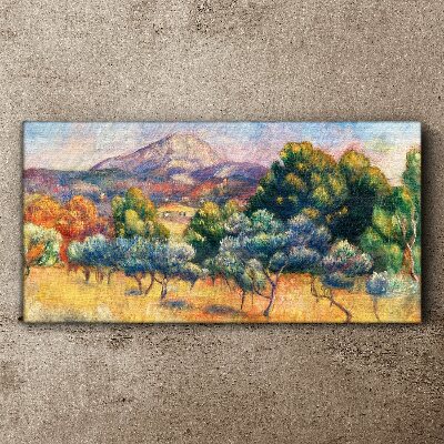 Colorful mountain landscape Canvas print