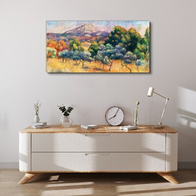 Colorful mountain landscape Canvas print