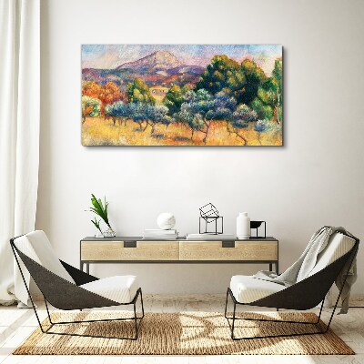 Colorful mountain landscape Canvas print