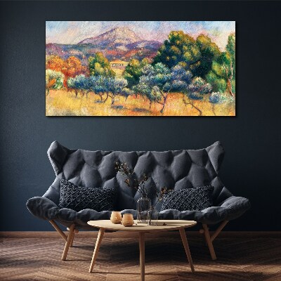 Colorful mountain landscape Canvas print