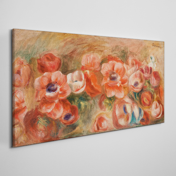 Floral landscape in shades of pink Canvas print